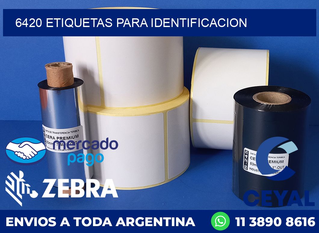 6420 ETIQUETAS PARA IDENTIFICACION