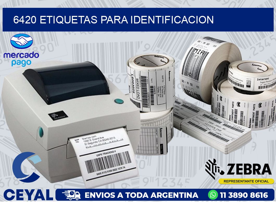 6420 ETIQUETAS PARA IDENTIFICACION