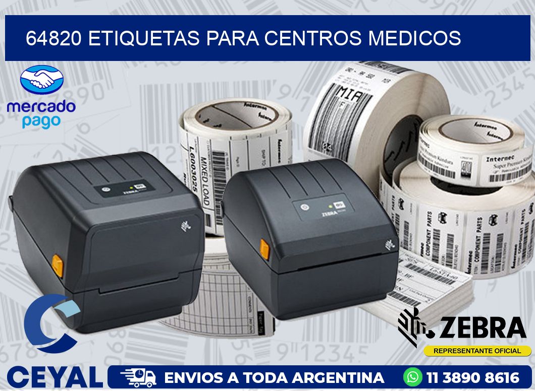 64820 ETIQUETAS PARA CENTROS MEDICOS