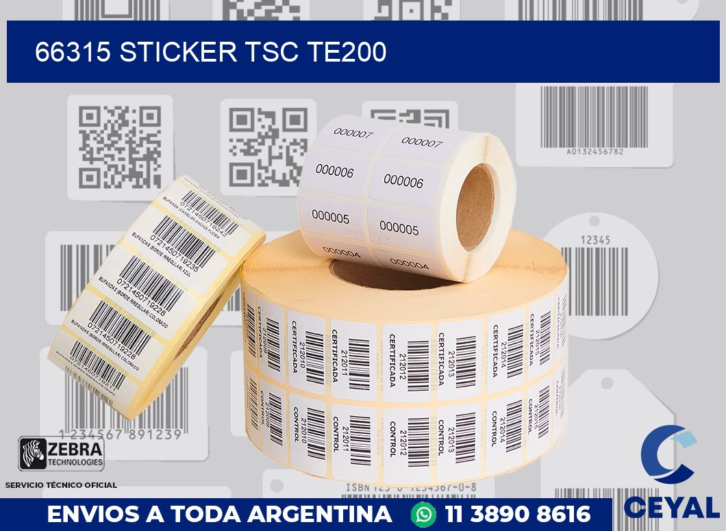 66315 STICKER TSC TE200