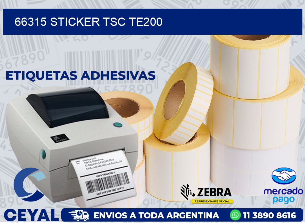 66315 STICKER TSC TE200