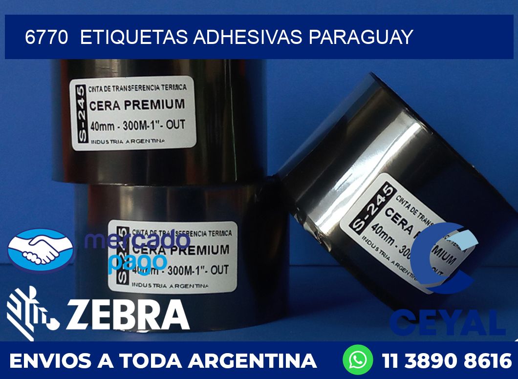 6770  ETIQUETAS ADHESIVAS PARAGUAY