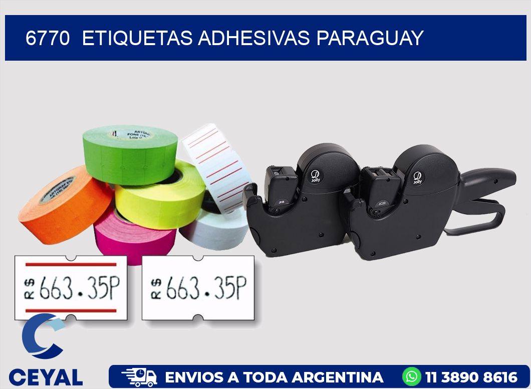 6770  ETIQUETAS ADHESIVAS PARAGUAY