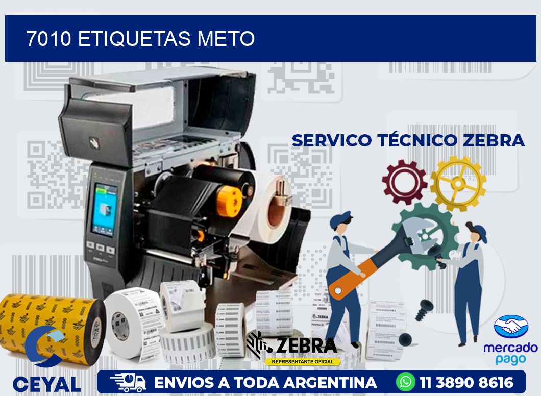7010 ETIQUETAS METO