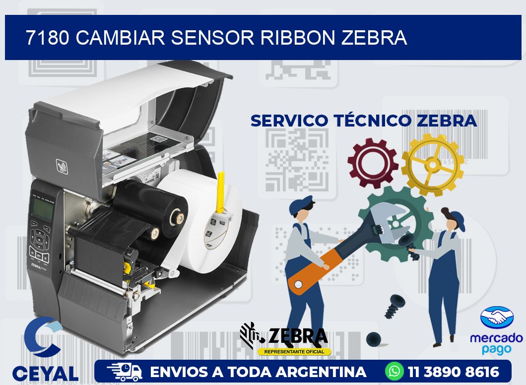 7180 CAMBIAR SENSOR RIBBON ZEBRA