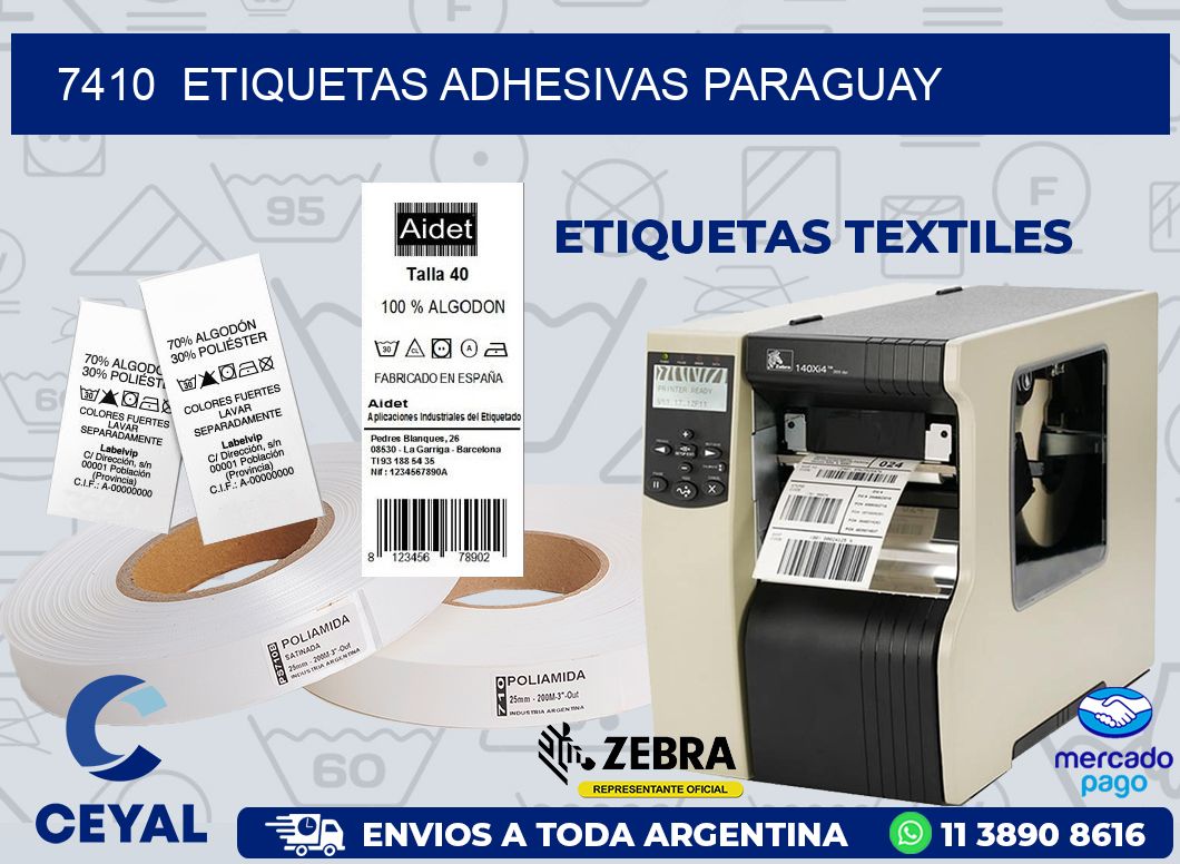 7410  ETIQUETAS ADHESIVAS PARAGUAY