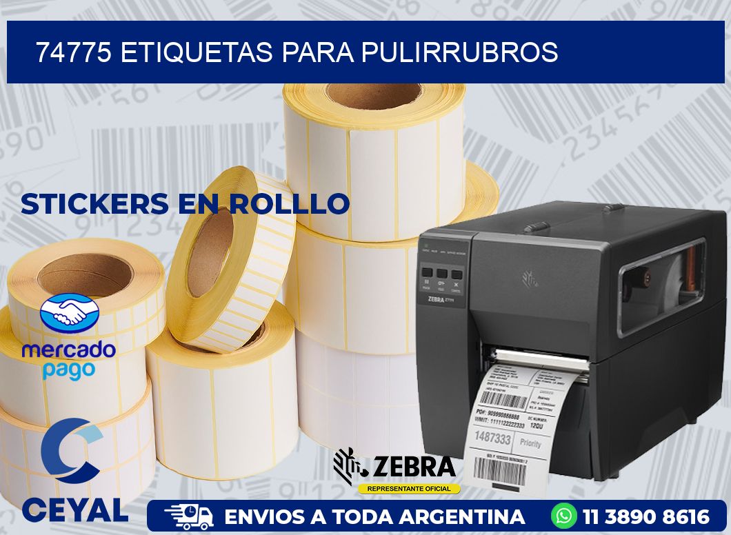 74775 ETIQUETAS PARA PULIRRUBROS