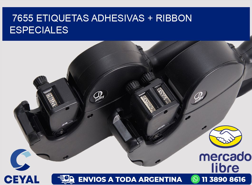 7655 ETIQUETAS ADHESIVAS + RIBBON ESPECIALES