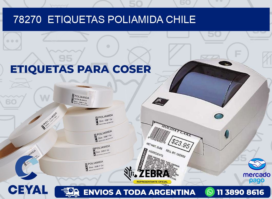 78270 ETIQUETAS POLIAMIDA CHILE
