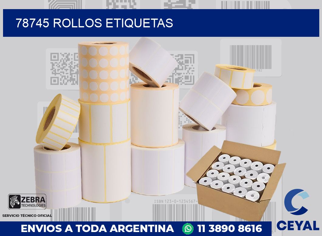 78745 ROLLOS ETIQUETAS