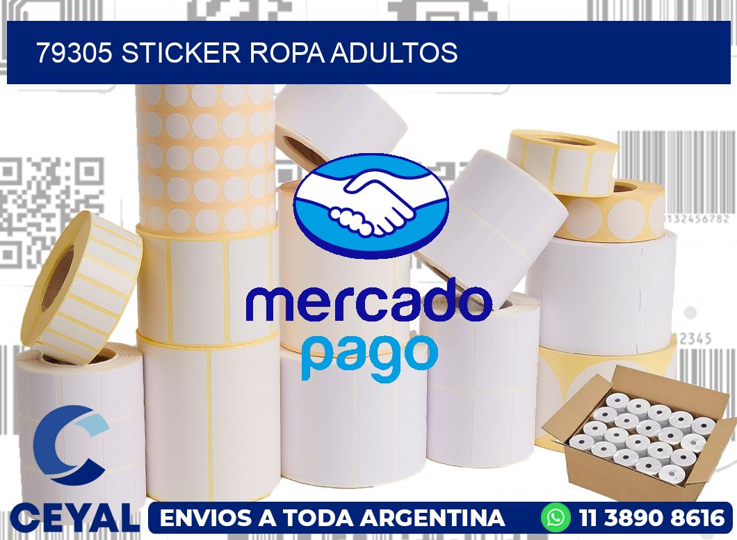 79305 STICKER ROPA ADULTOS