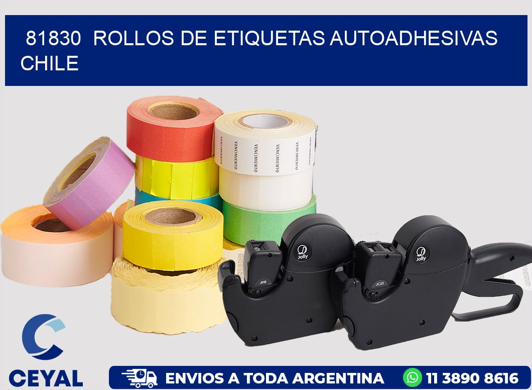 81830 ROLLOS DE ETIQUETAS AUTOADHESIVAS CHILE