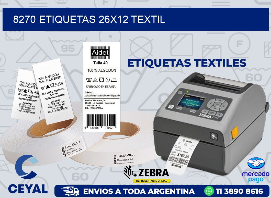 8270 ETIQUETAS 26X12 TEXTIL
