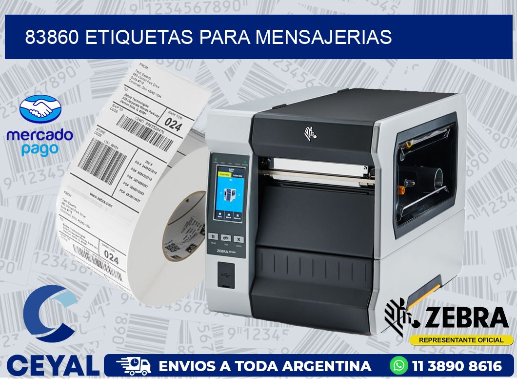 83860 ETIQUETAS PARA MENSAJERIAS