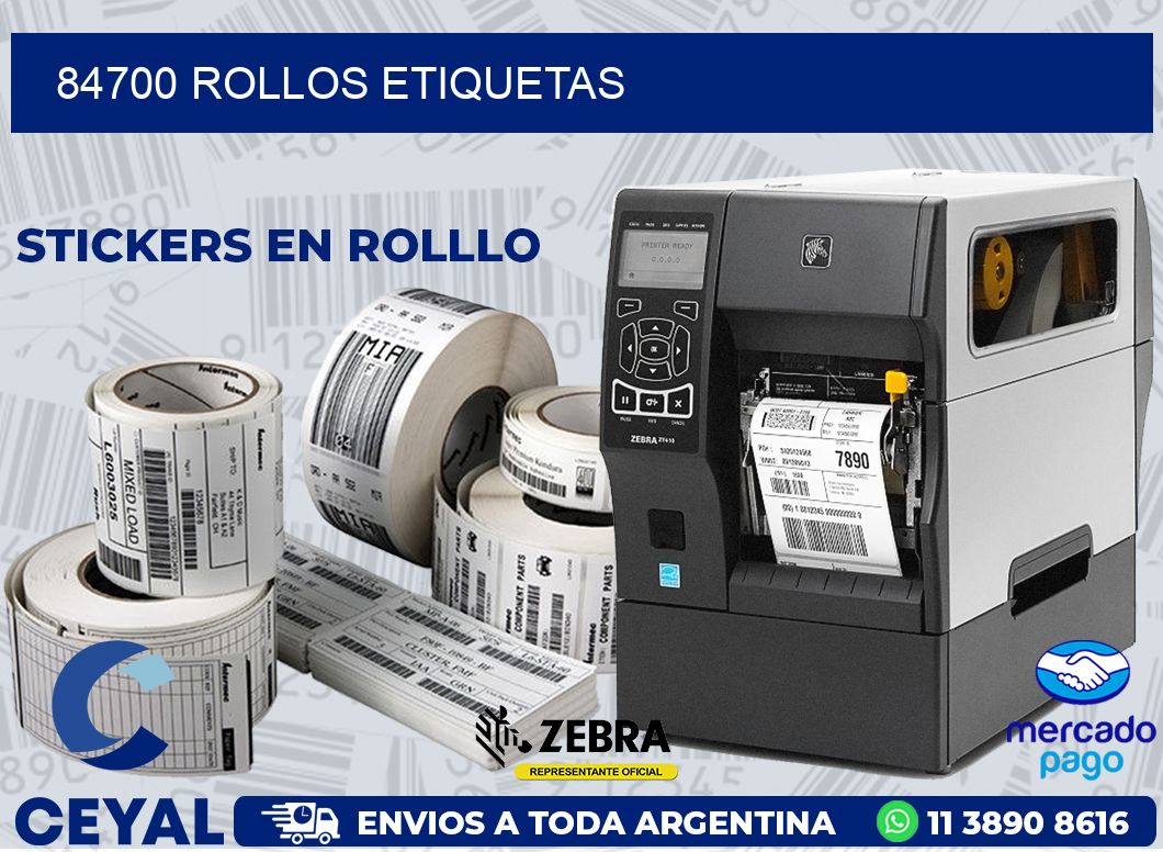 84700 ROLLOS ETIQUETAS