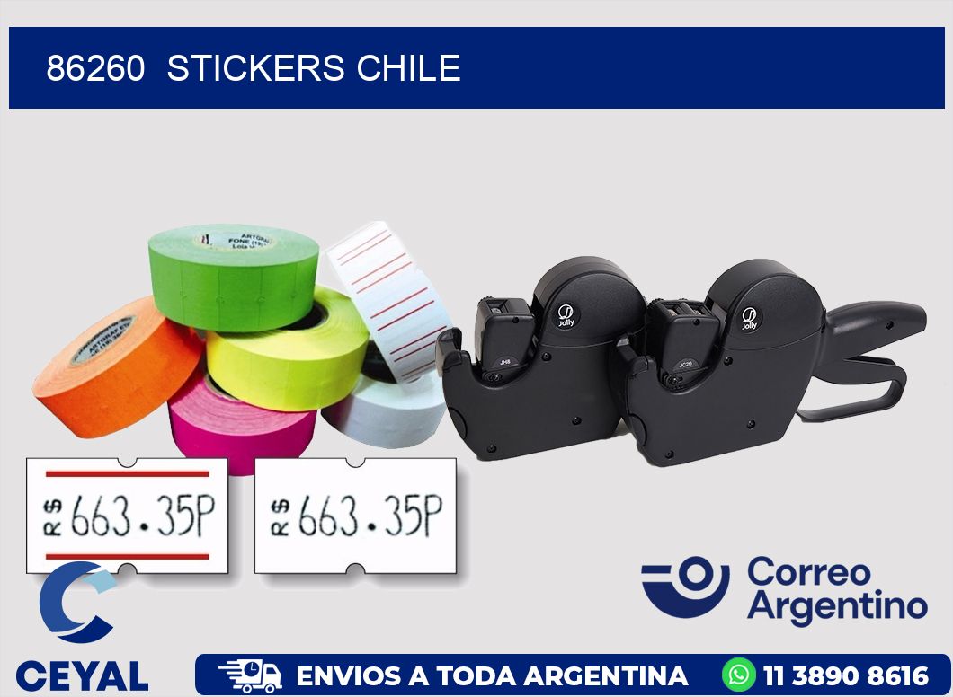 86260 STICKERS CHILE