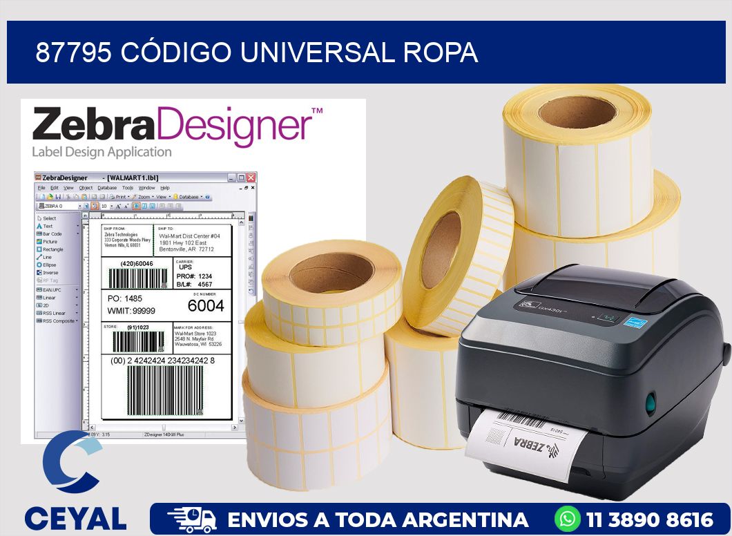 87795 CÓDIGO UNIVERSAL ROPA