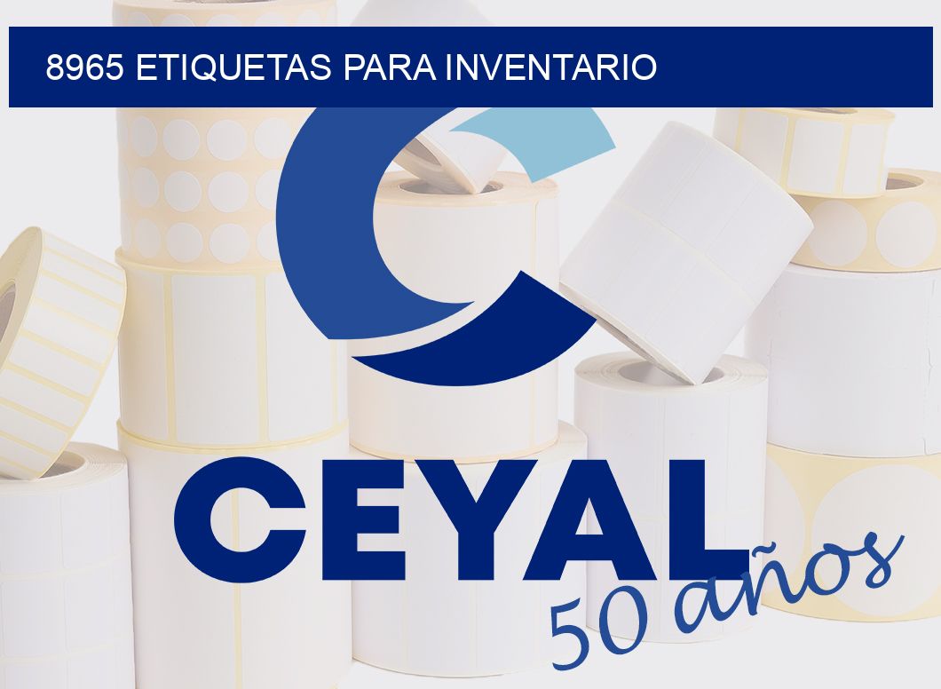 8965 ETIQUETAS PARA INVENTARIO