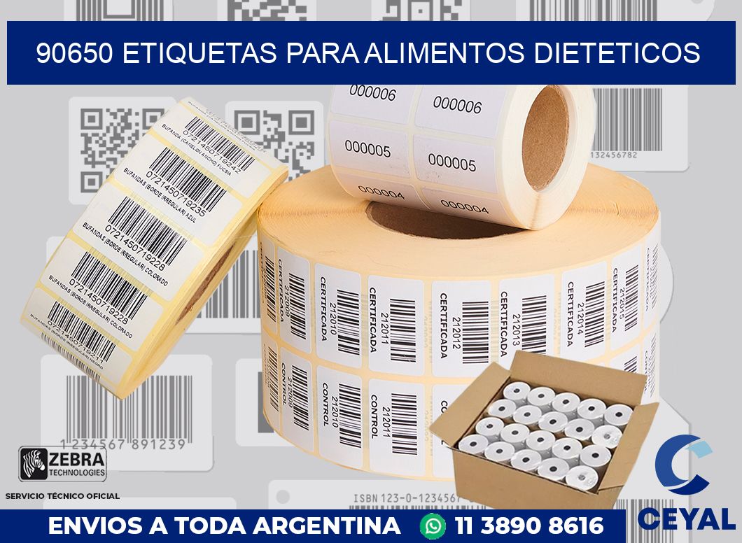 90650 ETIQUETAS PARA ALIMENTOS DIETETICOS