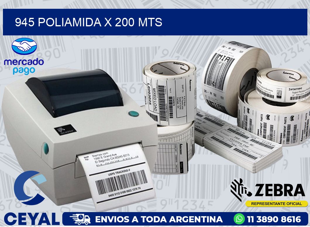 945 POLIAMIDA X 200 MTS