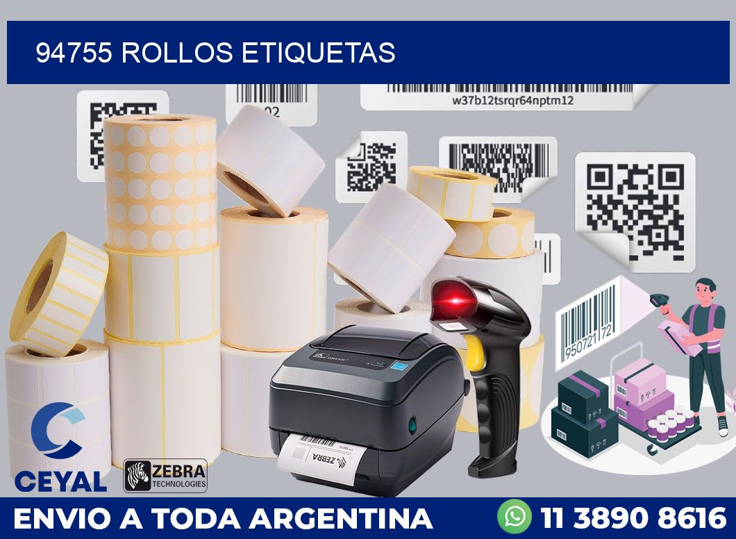 94755 ROLLOS ETIQUETAS