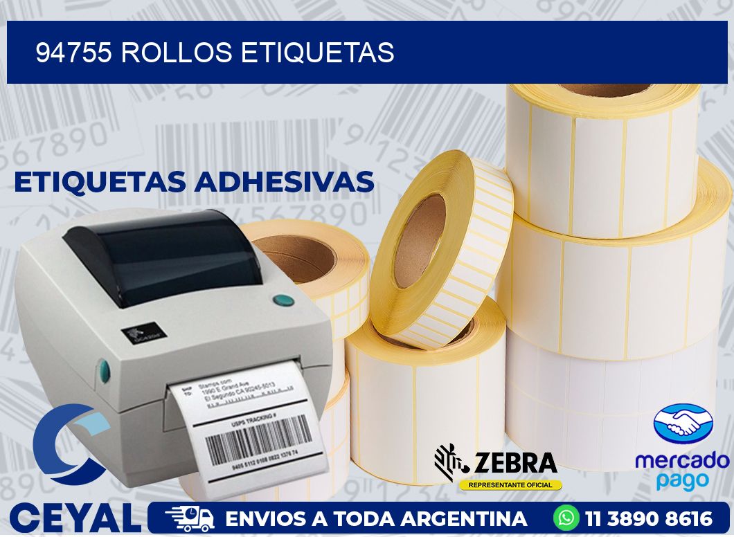 94755 ROLLOS ETIQUETAS