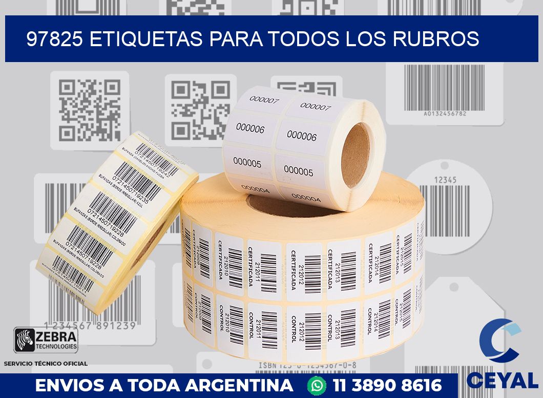 97825 ETIQUETAS PARA TODOS LOS RUBROS