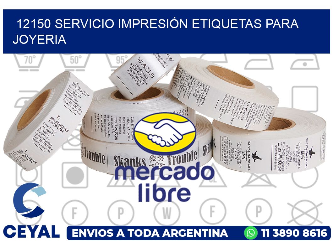12150 SERVICIO IMPRESIÓN ETIQUETAS PARA JOYERIA
