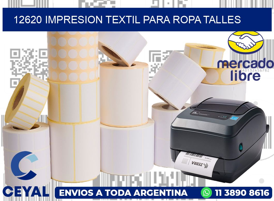12620 IMPRESION TEXTIL PARA ROPA TALLES