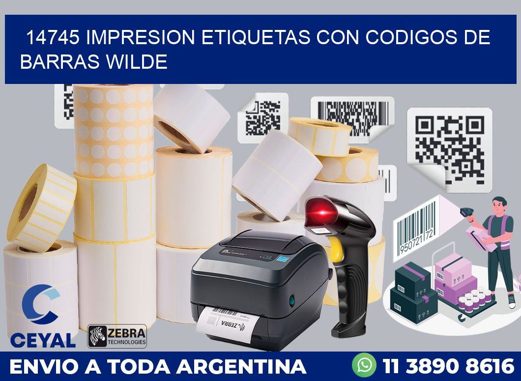 14745 IMPRESION ETIQUETAS CON CODIGOS DE BARRAS WILDE