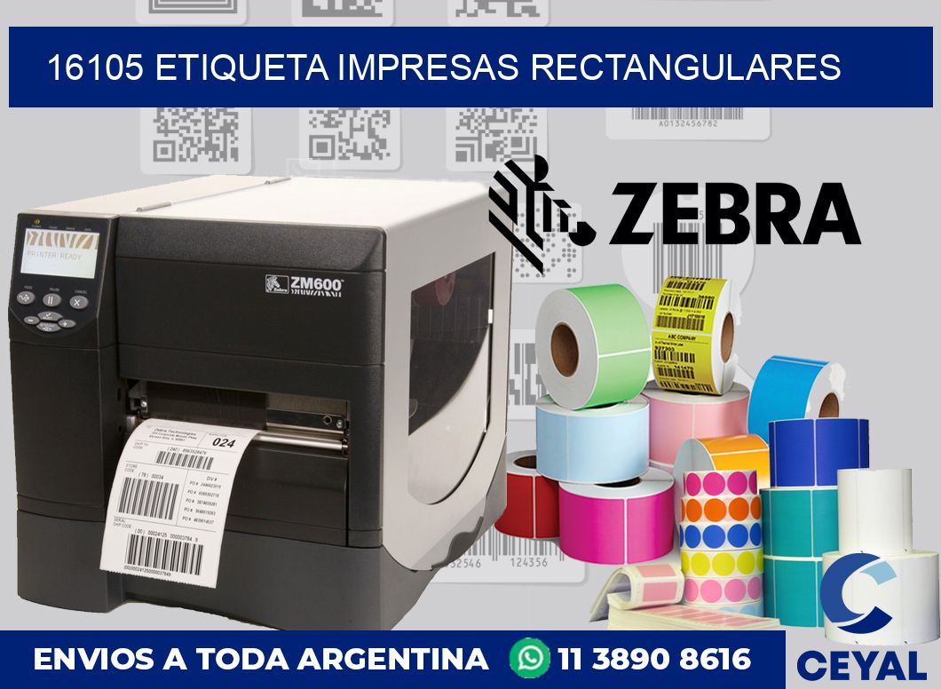 16105 ETIQUETA IMPRESAS RECTANGULARES