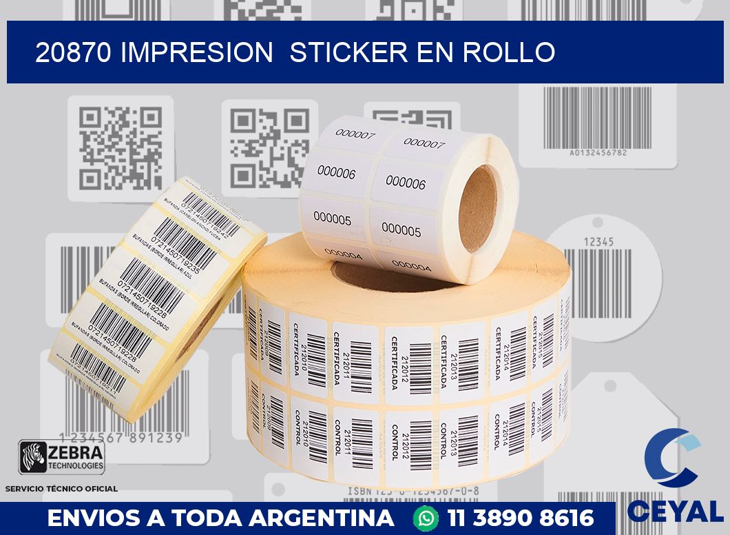 20870 impresion  sticker en rollo
