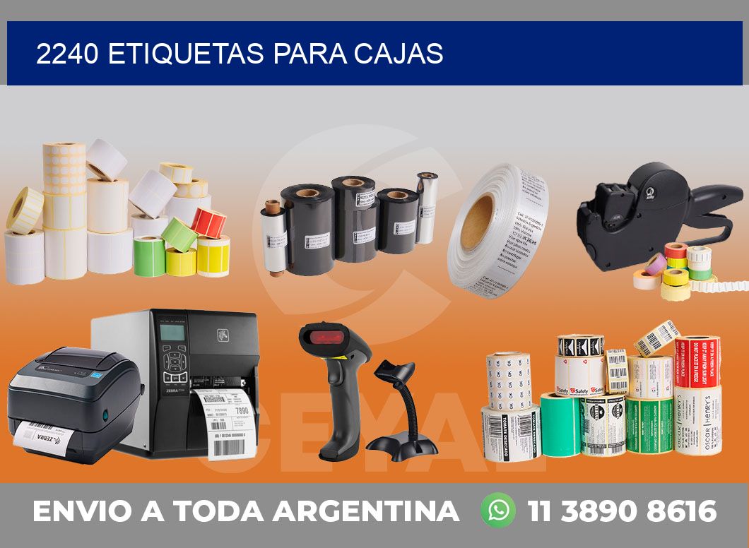 2240 ETIQUETAS PARA CAJAS