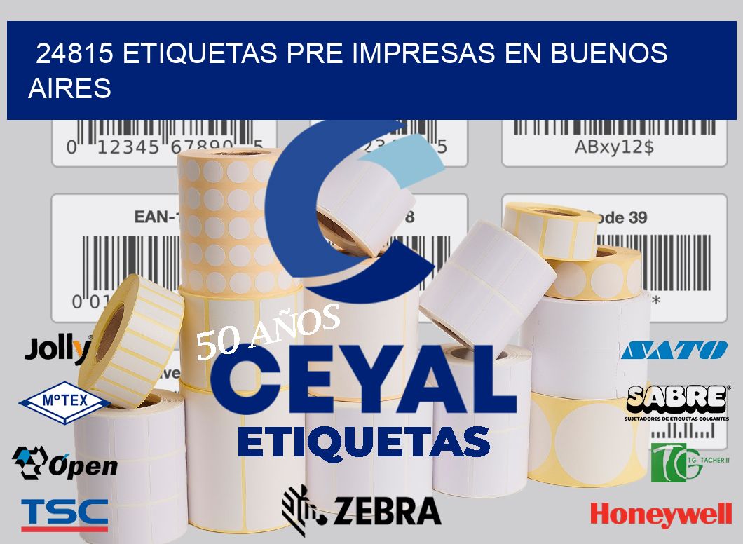 24815 ETIQUETAS PRE IMPRESAS EN BUENOS AIRES