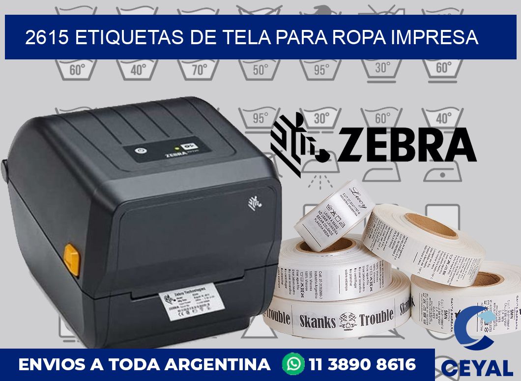2615 ETIQUETAS DE TELA PARA ROPA IMPRESA