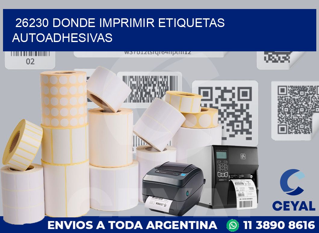 26230 DONDE IMPRIMIR ETIQUETAS AUTOADHESIVAS