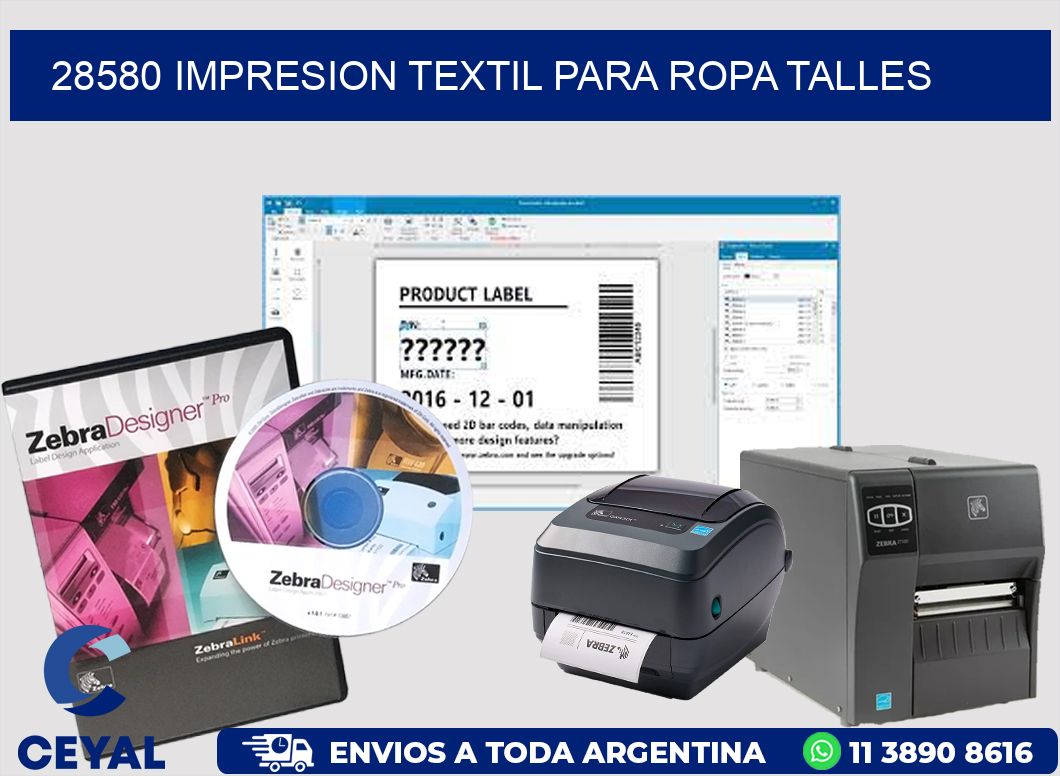 28580 IMPRESION TEXTIL PARA ROPA TALLES
