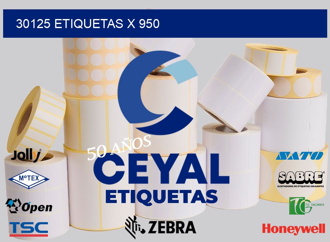 30125 Etiquetas x 950
