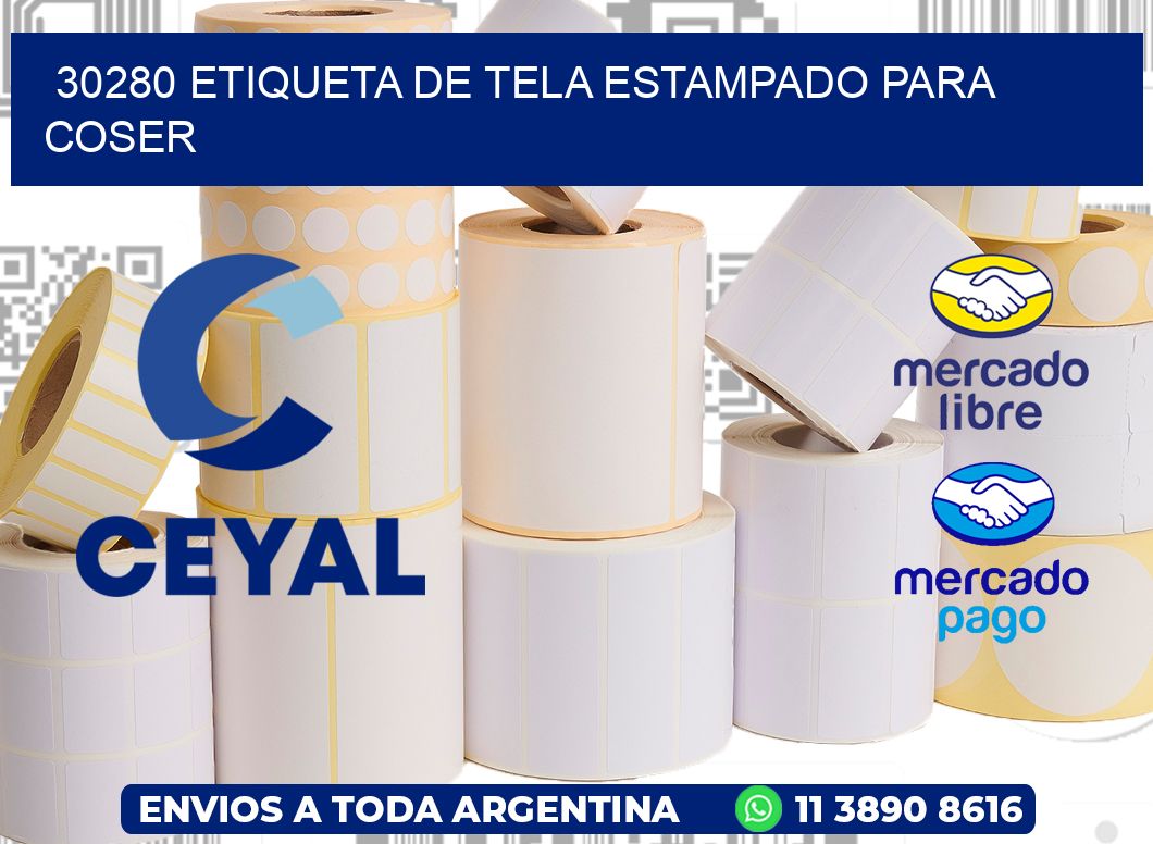 30280 ETIQUETA DE TELA ESTAMPADO PARA COSER