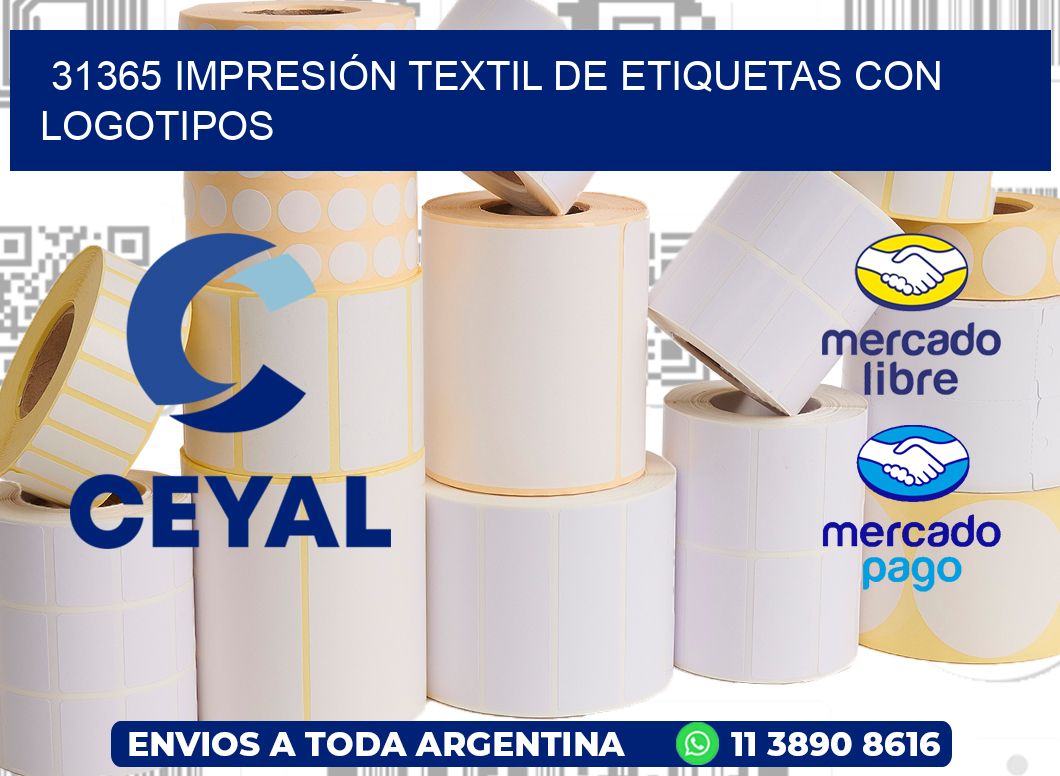 31365 IMPRESIÓN TEXTIL DE ETIQUETAS CON LOGOTIPOS
