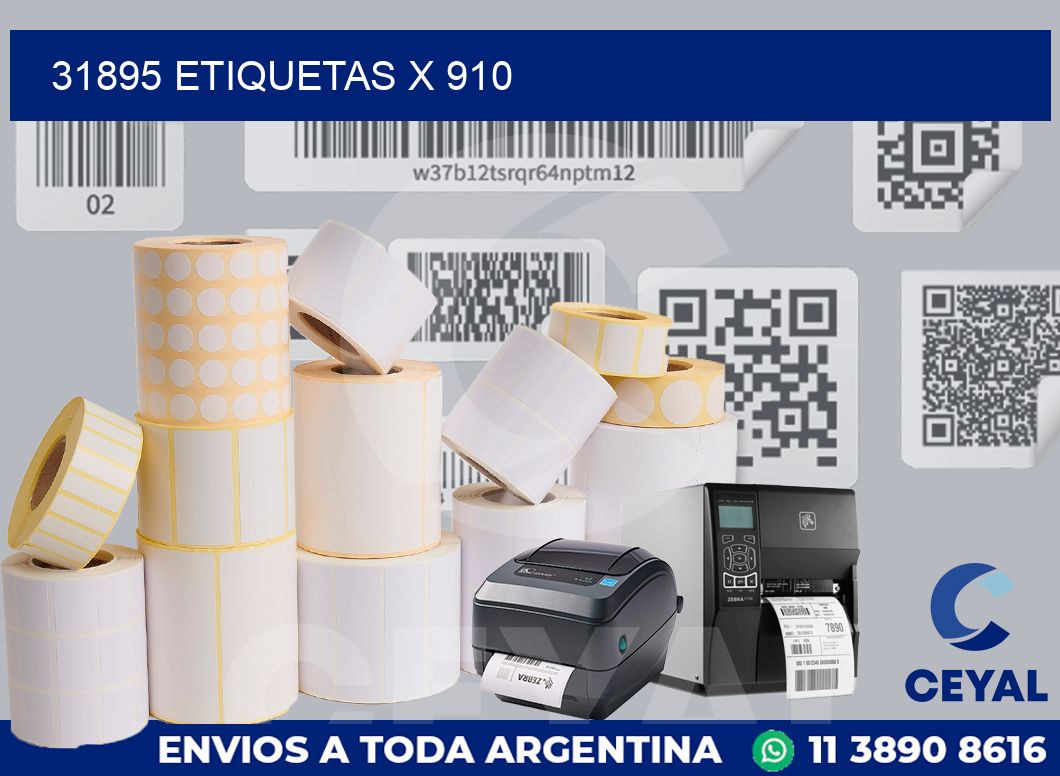 31895 Etiquetas x 910