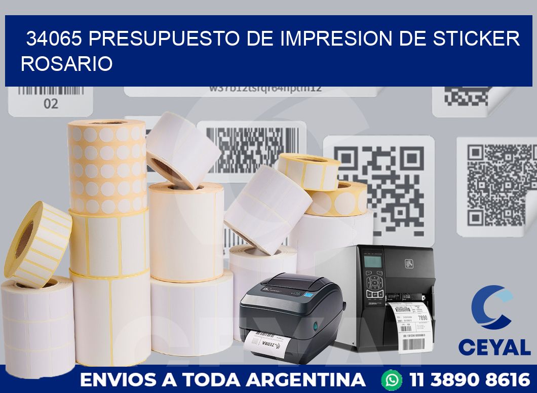 34065 PRESUPUESTO DE IMPRESION DE STICKER ROSARIO