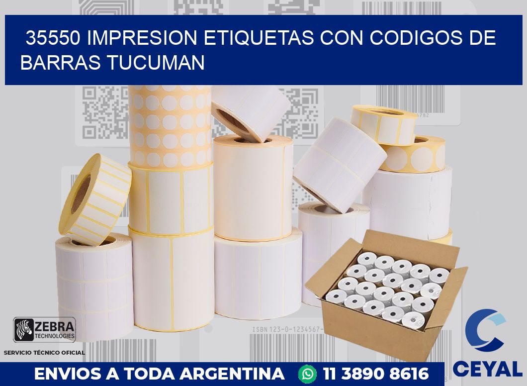 35550 IMPRESION ETIQUETAS CON CODIGOS DE BARRAS TUCUMAN