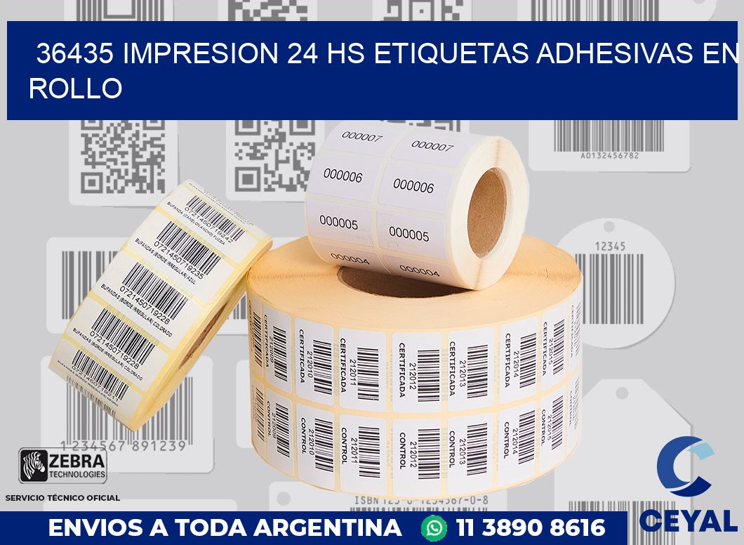 36435 impresion 24 hs etiquetas adhesivas en rollo