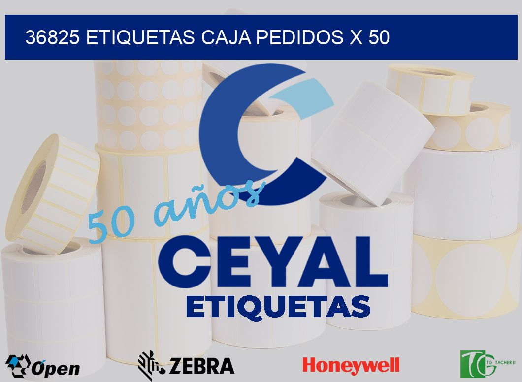 36825 etiquetas caja pedidos x 50
