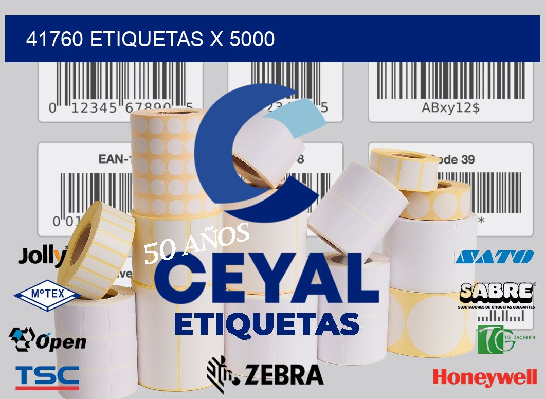 41760 Etiquetas x 5000