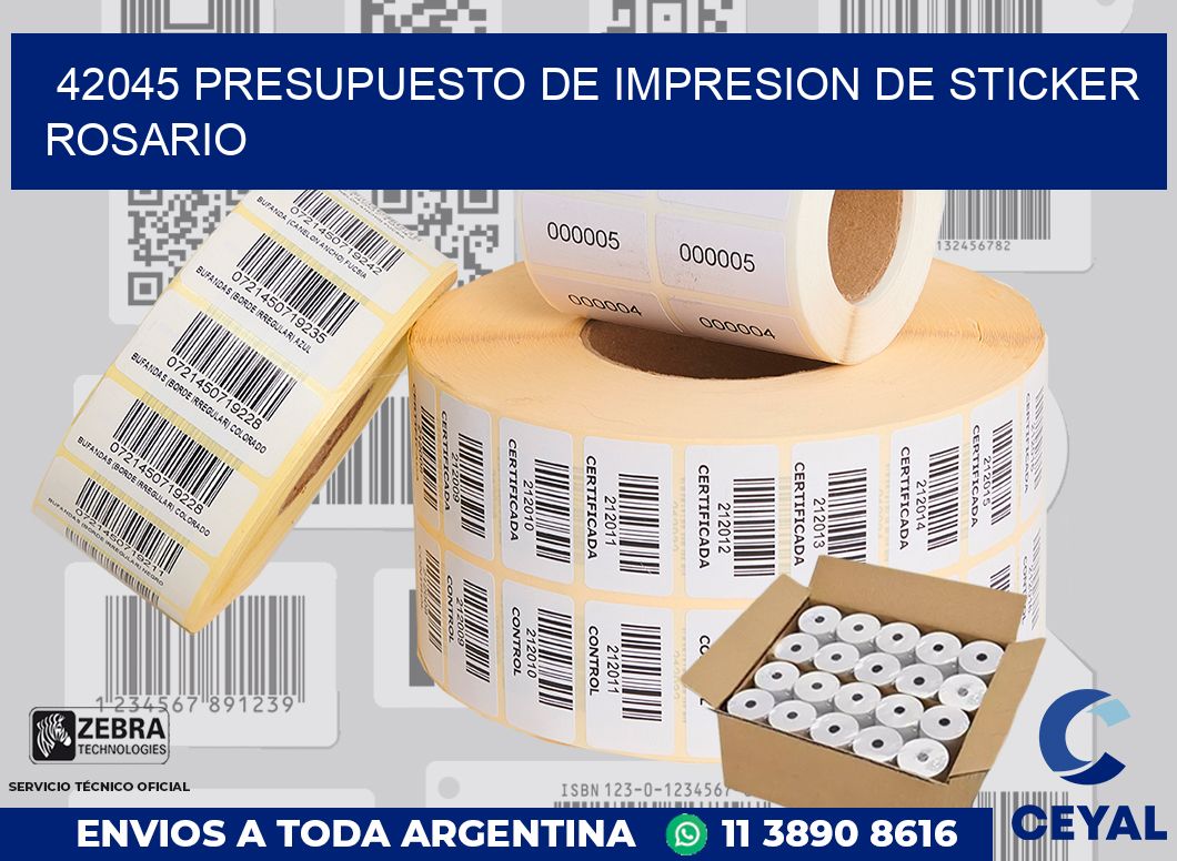 42045 PRESUPUESTO DE IMPRESION DE STICKER ROSARIO
