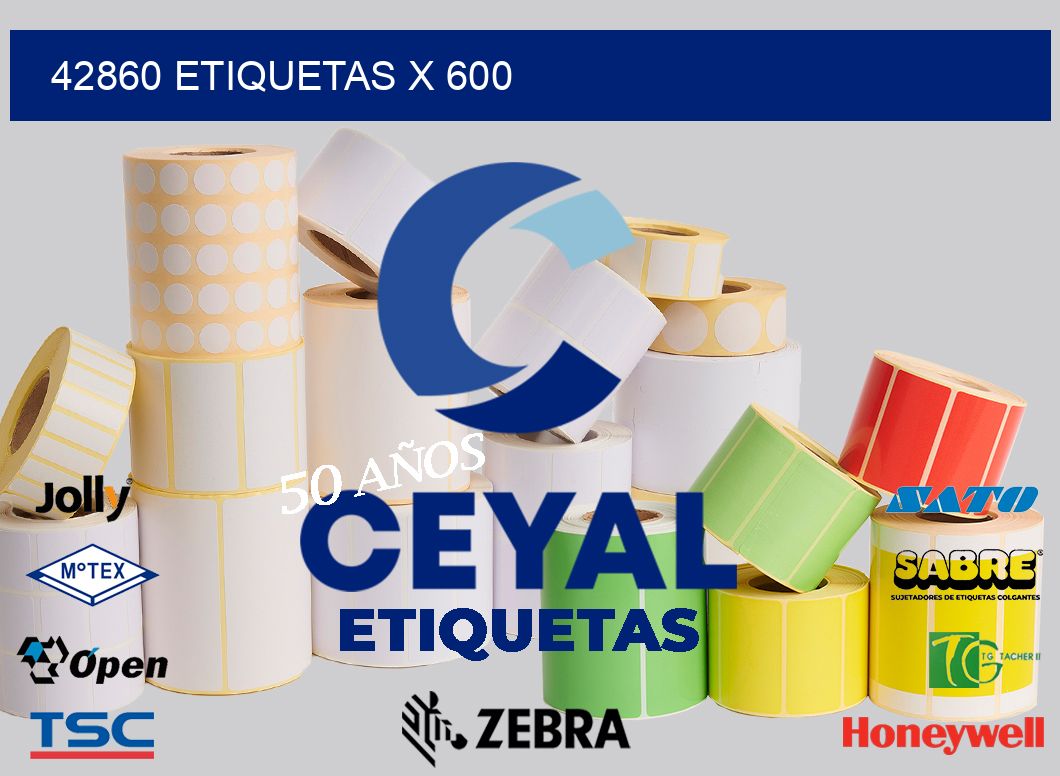 42860 Etiquetas x 600