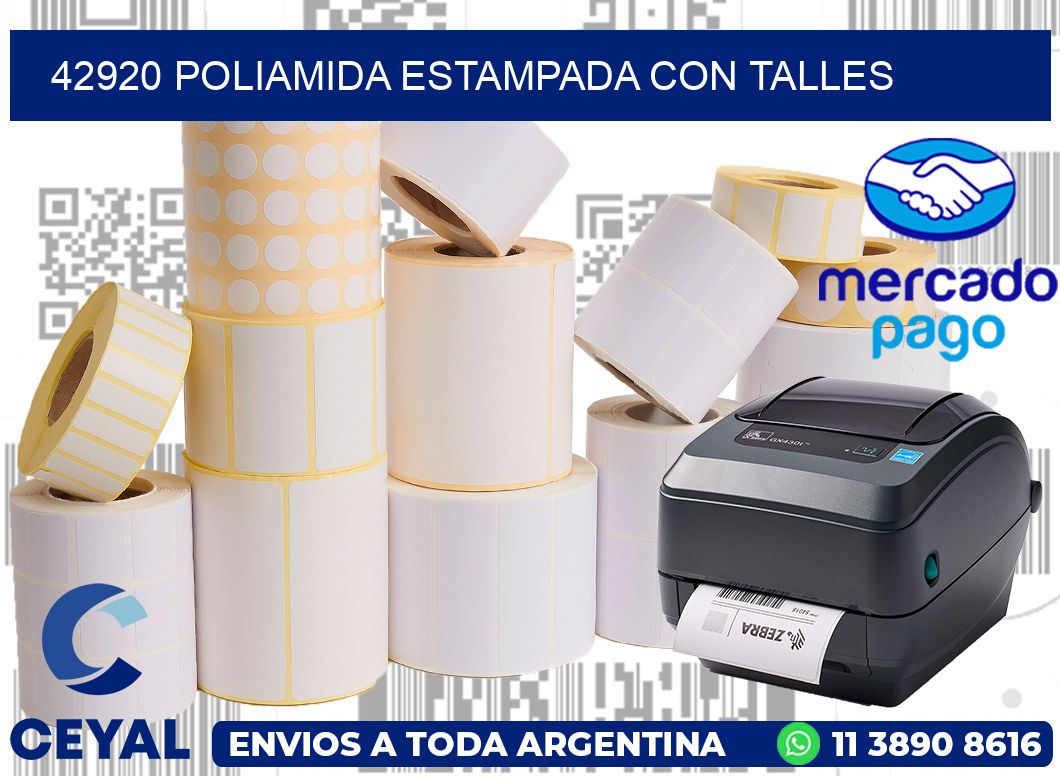 42920 POLIAMIDA ESTAMPADA CON TALLES