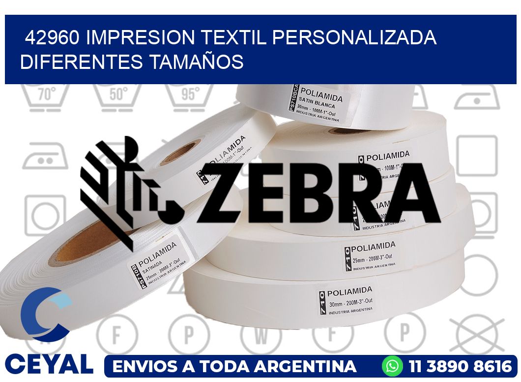 42960 IMPRESION TEXTIL PERSONALIZADA DIFERENTES TAMAÑOS